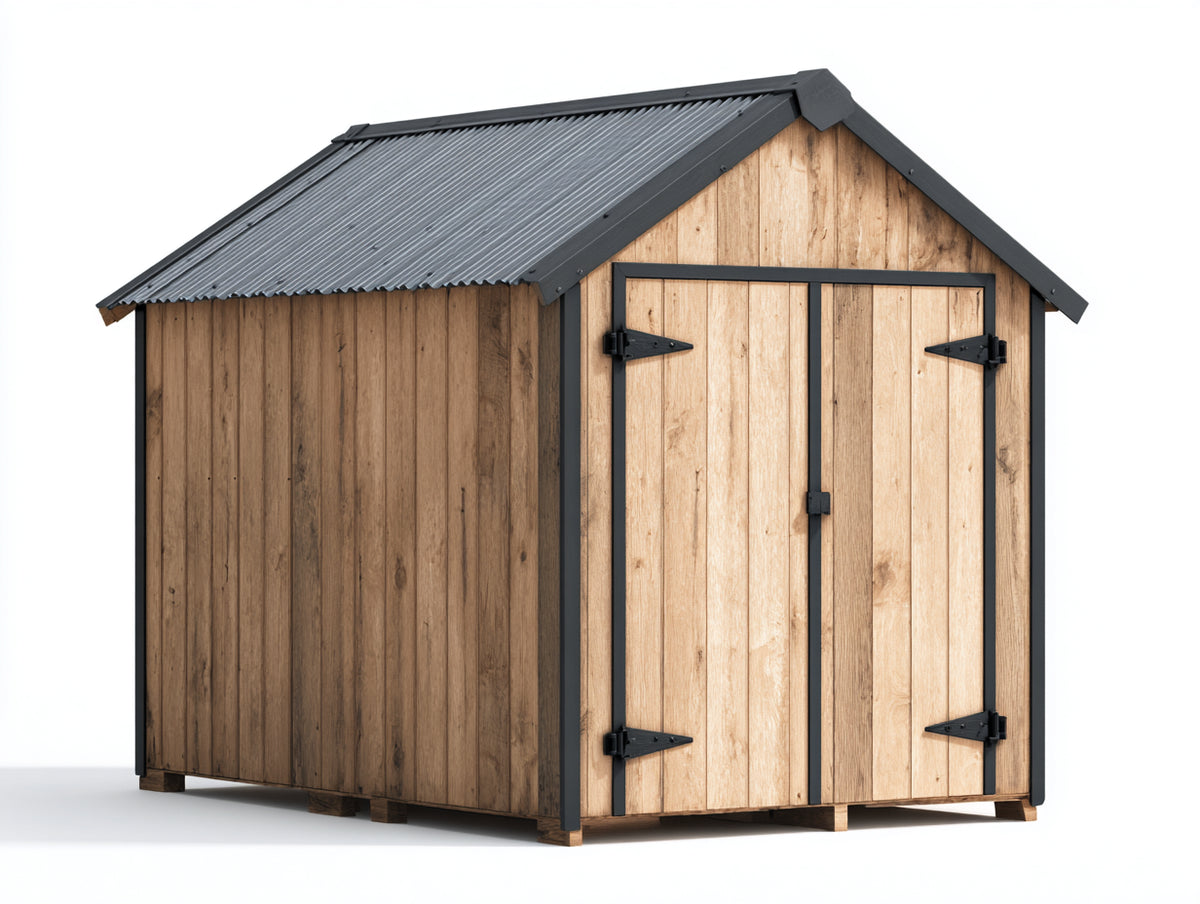 Casetas de jardín caseta de madera exterior 300x250x220 cm - color marrón - estilo natural